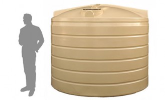 9,000 Litre / 2,000 Gallon Round Poly Water Storage Tank
