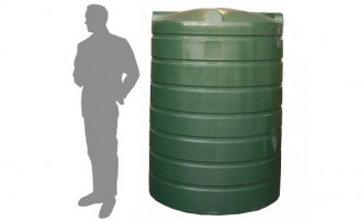 GS1 100 litre capacity fresh water tank kit with black locking filler cap 