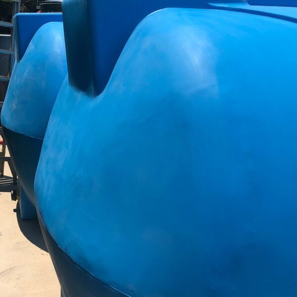 Side Profile of Truck Mounted Water Storage Tank